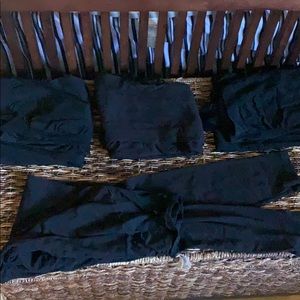 4 black maternity leggings